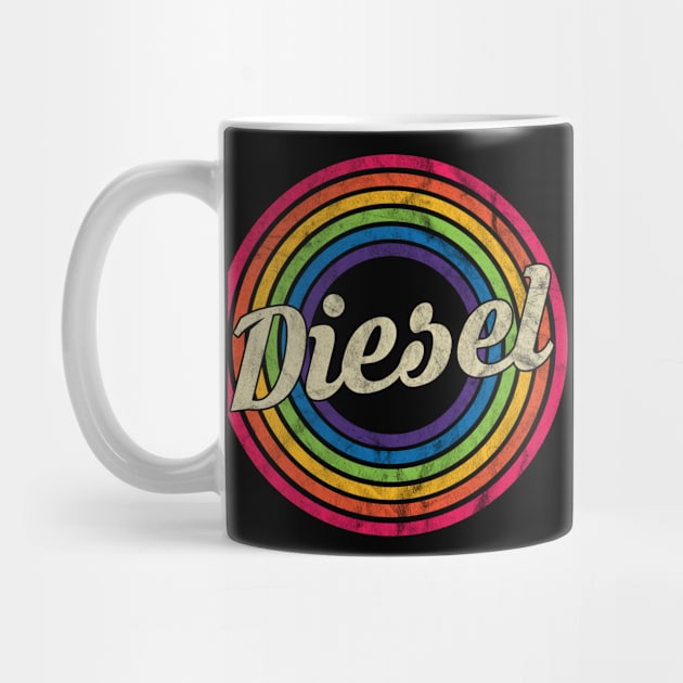 Diesel - Retro Rainbow Faded-Style by MaydenArt